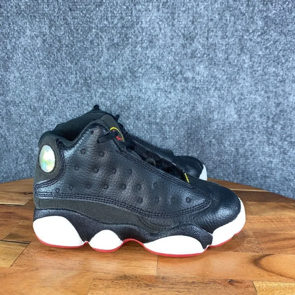 Jordan 13 Retro Playoffs Youth 10.5C Shoes Black Red Athletic Sneakers - Picture 1 of 10